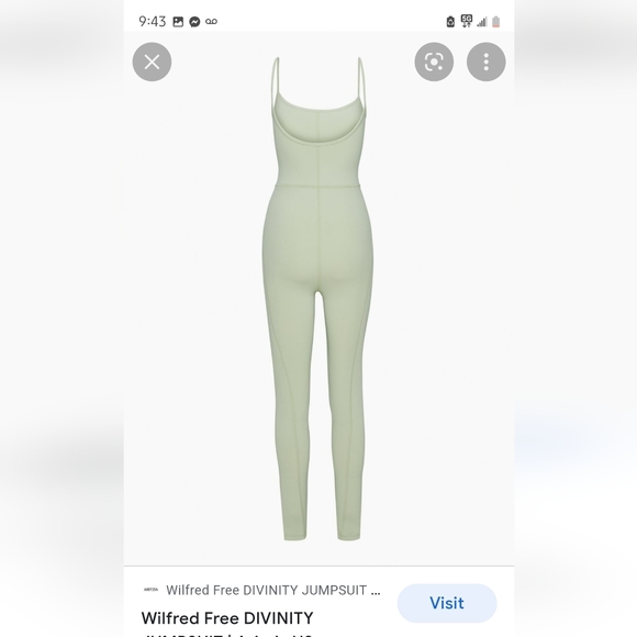 ADRIATIC BLUE WILFRED FREE DIVINITY JUMPSUIT  ARITZIA - Picture 9 of 13